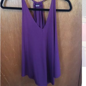 Loose fitted purple tank top